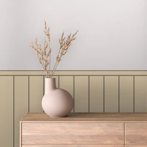 Papier Peint Minimaliste Effet Panneaux Bois