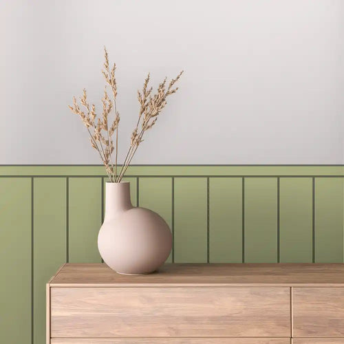 Papier Peint Minimaliste Effet Panneaux Bois