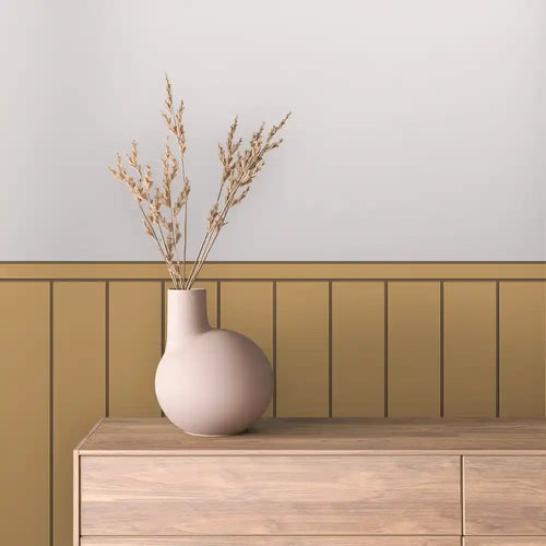 Papier Peint Minimaliste Effet Panneaux Bois