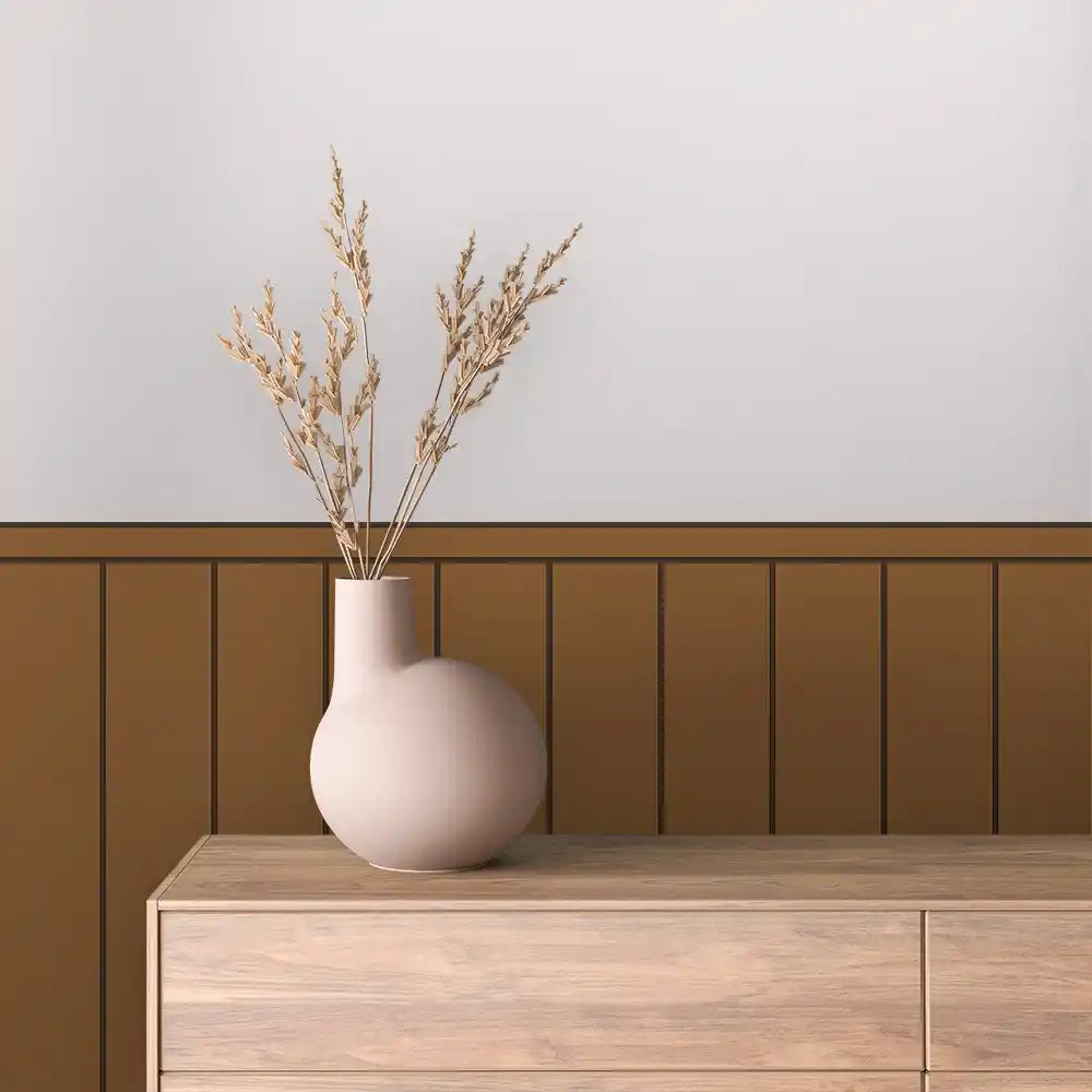 Papier Peint Minimaliste Effet Panneaux Bois