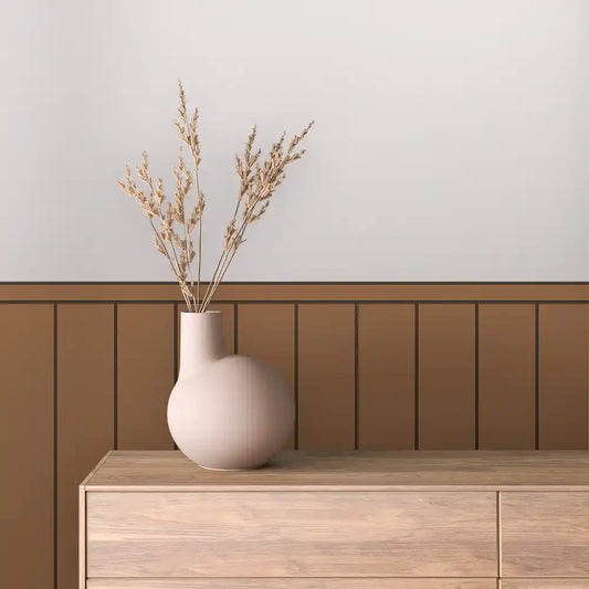 Papier Peint Minimaliste Effet Panneaux Bois
