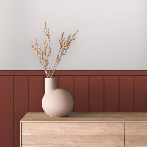 Papier Peint Minimaliste Effet Panneaux Bois