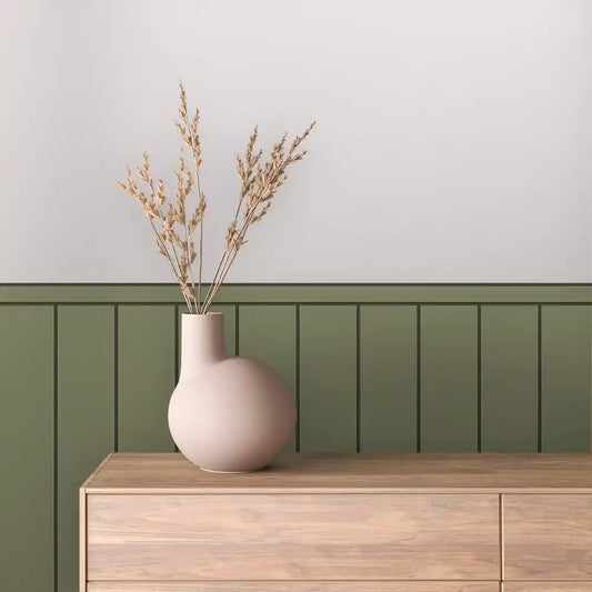 Papier Peint Minimaliste Effet Panneaux Bois