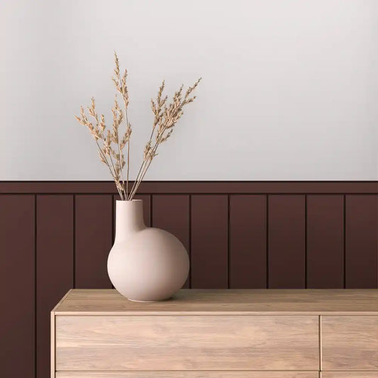 Papier Peint Minimaliste Effet Panneaux Bois