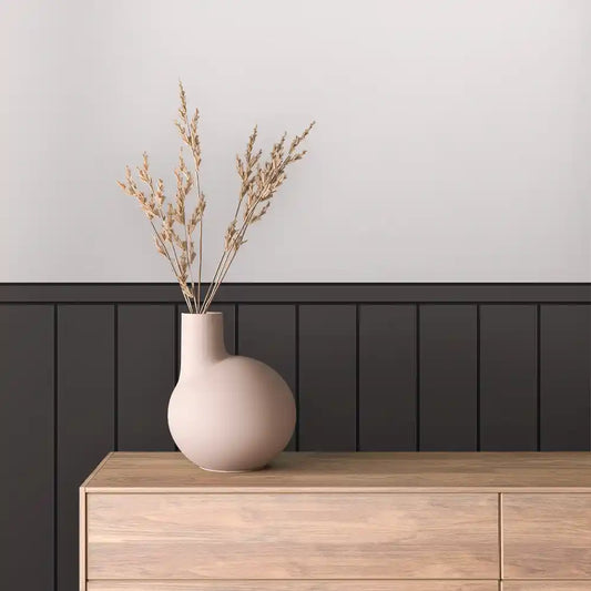 Papier Peint Minimaliste Effet Panneaux Bois