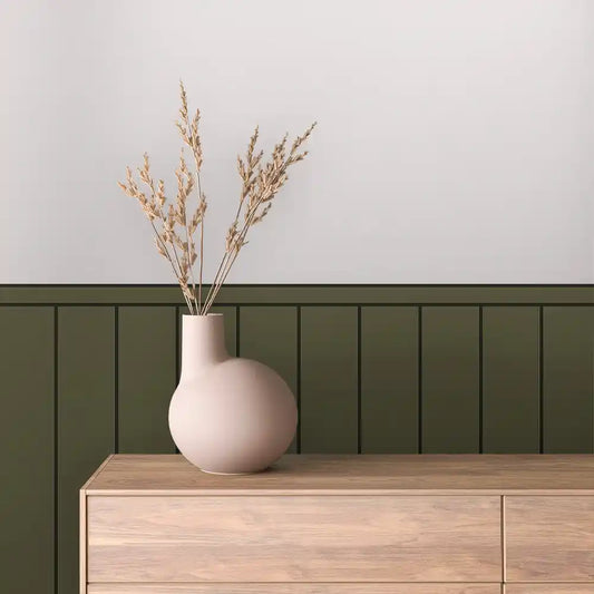 Papier Peint Minimaliste Effet Panneaux Bois