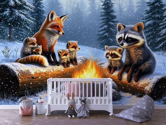 Papier Peint Enfant Jungle Animaux Décor Ludique et Coloré