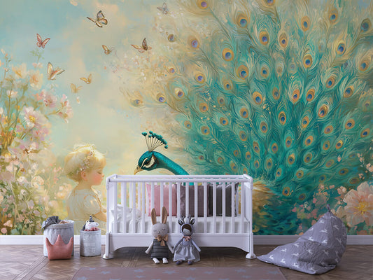 Papier Peint Enfant Jungle Animaux Décor Ludique et Coloré