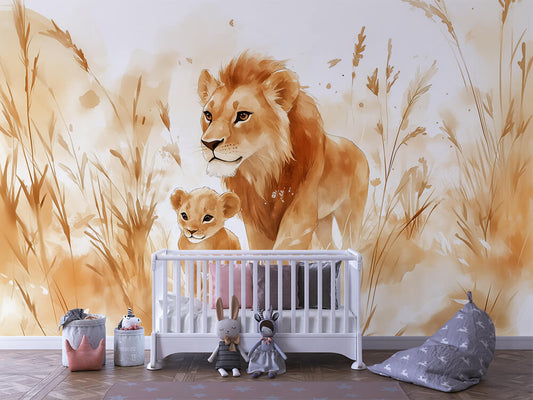 Papier Peint Enfant Jungle Animaux Décor Ludique et Coloré