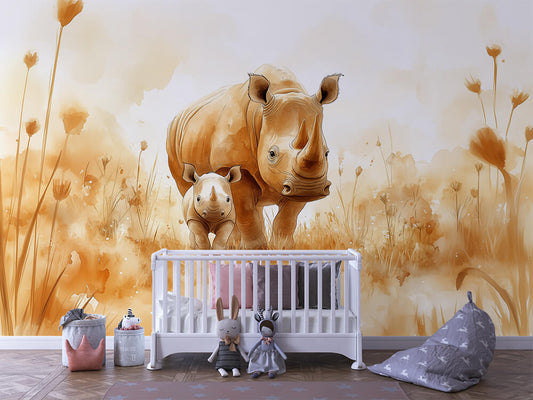 Papier Peint Enfant Jungle Animaux Décor Ludique et Coloré