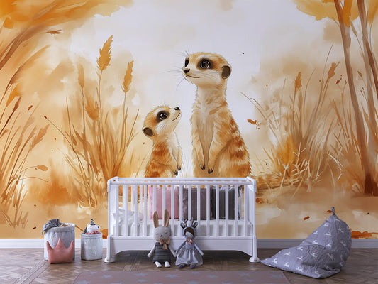 Papier Peint Enfant Jungle Animaux Décor Ludique et Coloré