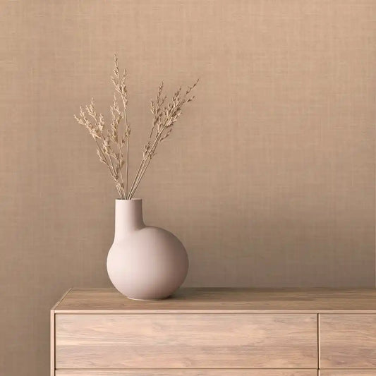 Papier Peint Effet Texture Tissu Brun Élégant
