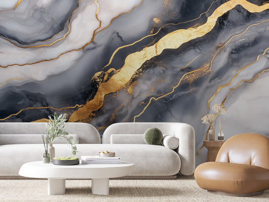 Papier Peint Prestige Marble Style Luxueux et Classique