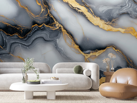 Papier Peint Prestige Marble Style Luxueux et Classique