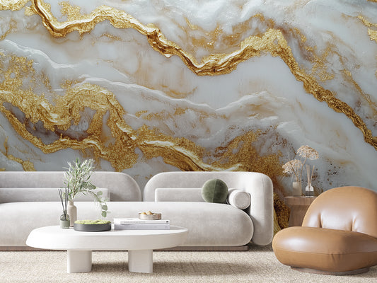 Papier Peint Prestige Marble Style Luxueux et Classique