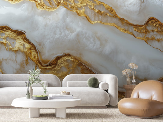 Papier Peint Prestige Marble Style Luxueux et Classique