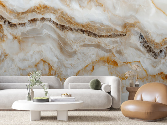 Papier Peint Prestige Marble Style Luxueux et Classique
