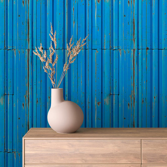 Papier Peint Effet Métal Industriel – Style Loft Vintage