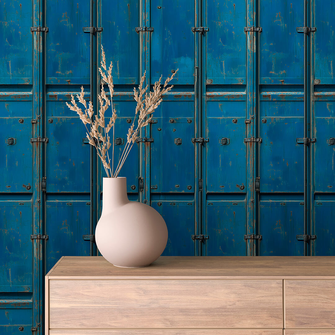 Papier Peint Effet Métal Industriel – Style Loft Vintage
