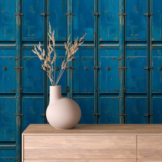 Papier Peint Effet Métal Industriel – Style Loft Vintage