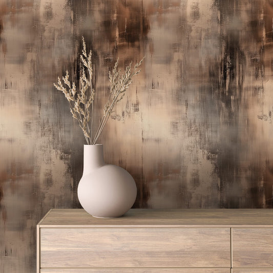 Papier Peint Effet Métal Industriel – Style Loft Vintage