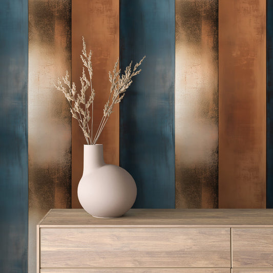 Papier Peint Effet Métal Industriel – Style Loft Vintage