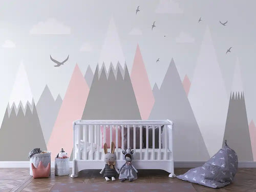 Papier Peint Panoramique Bébé Jungle Univers Doux