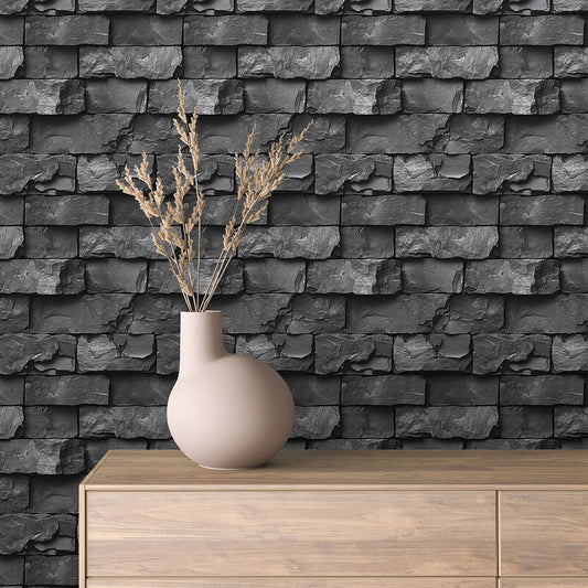 Papier Peint Effet Stone Naturelle Style Industriel Élégant