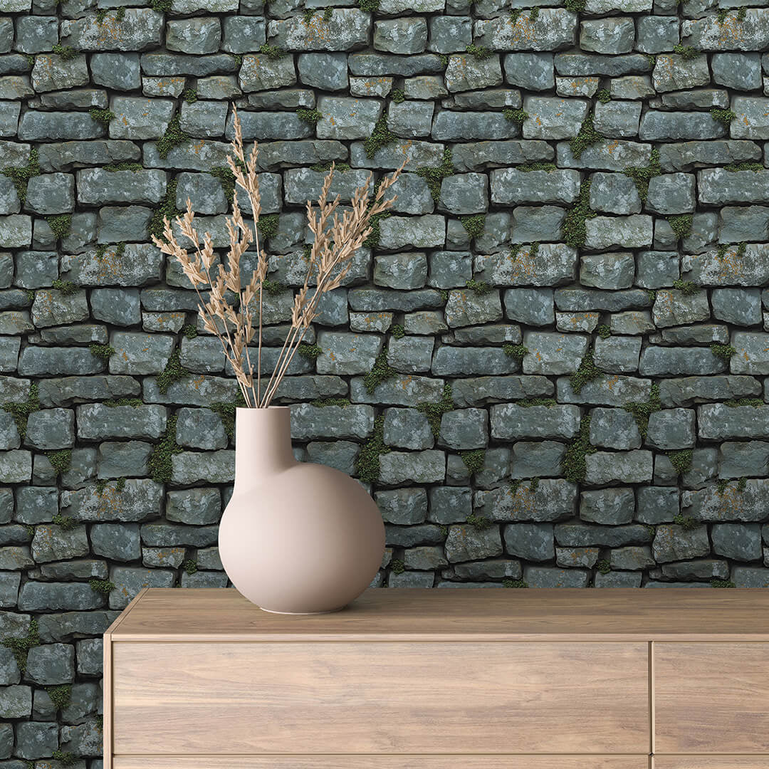 Papier Peint Effet Stone Naturelle Style Industriel Élégant