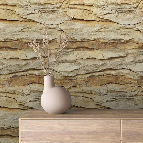 Papier Peint Effet Stone Naturelle Style Industriel Élégant