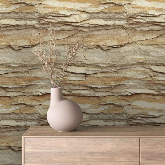 Papier Peint Effet Stone Naturelle Style Industriel Élégant