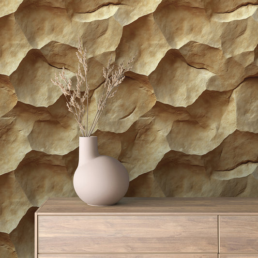 Papier Peint Effet Stone Naturelle Style Industriel Élégant