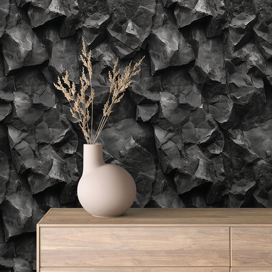 Papier Peint Effet Stone Naturelle Style Industriel Élégant