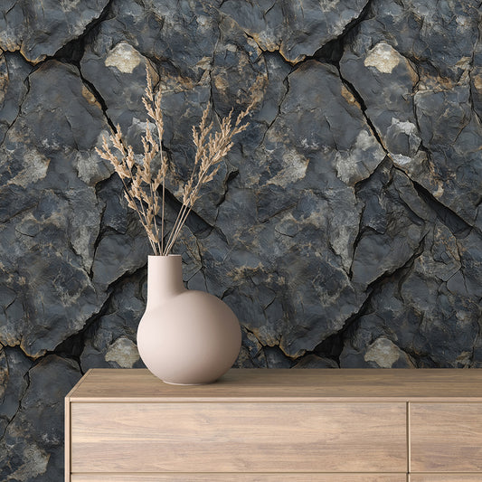 Papier Peint Effet Stone Naturelle Style Industriel Élégant