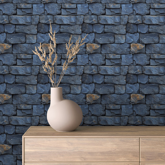 Papier Peint Effet Stone Naturelle Style Industriel Élégant