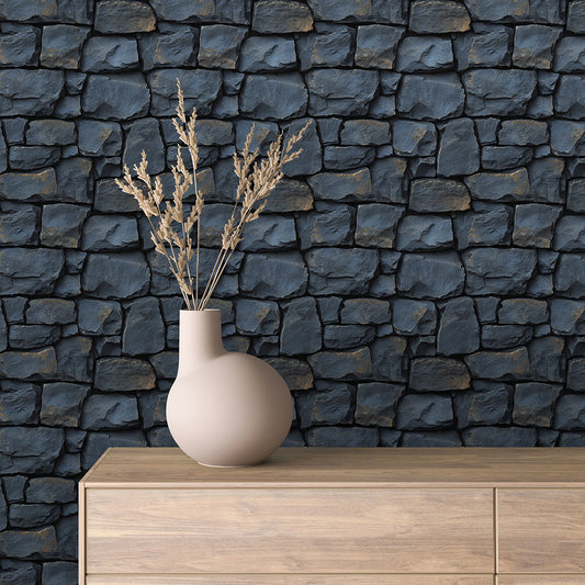 Papier Peint Effet Stone Naturelle Style Industriel Élégant