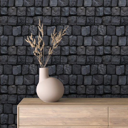 Papier Peint Effet Stone Naturelle Style Industriel Élégant