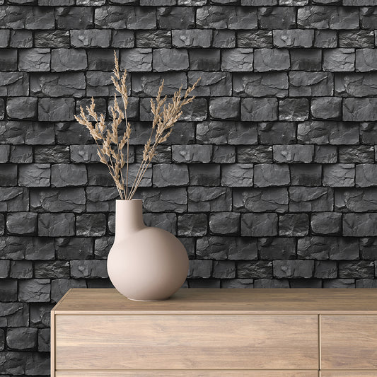 Papier Peint Effet Stone Naturelle Style Industriel Élégant
