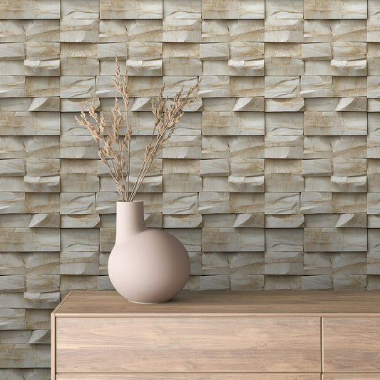 Papier Peint Effet Stone Naturelle Style Industriel Élégant