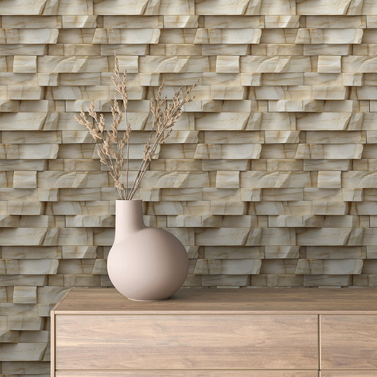Papier Peint Effet Stone Naturelle Style Industriel Élégant