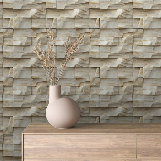 Papier Peint Effet Stone Naturelle Style Industriel Élégant