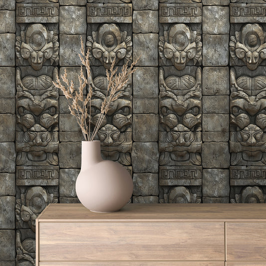 Papier Peint Effet Stone Naturelle Style Industriel Élégant