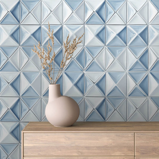 Papier Peint Motif Carreaux Vintage Style Méditerranéen Élégant
