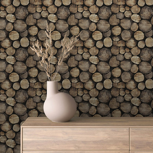 Papier Peint Effet Bois Vieilli Style Rustique Moderne