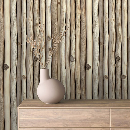 Papier Peint Effet Bois Vieilli Style Rustique Moderne