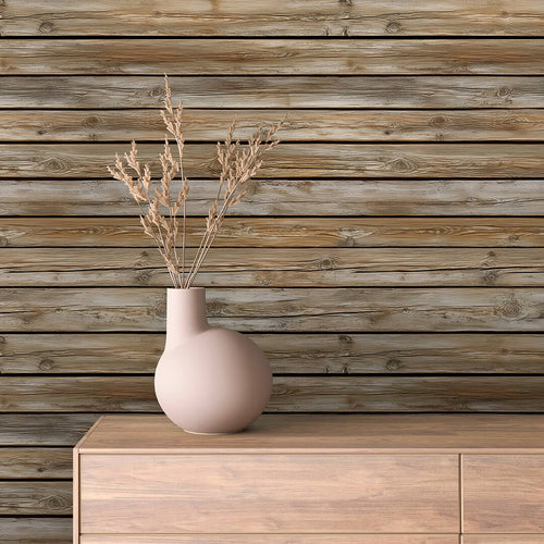 Papier Peint Effet Bois Vieilli Style Rustique Moderne
