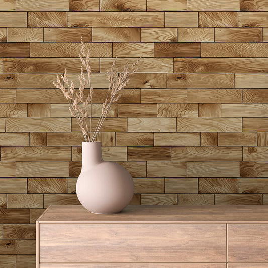 Papier Peint Effet Bois Vieilli Style Rustique Moderne