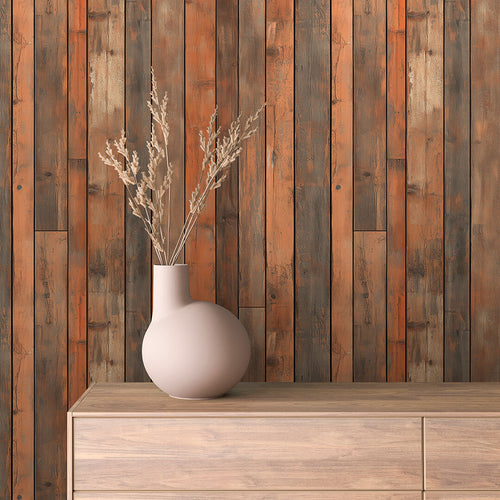 Papier Peint Effet Bois Vieilli Style Rustique Moderne