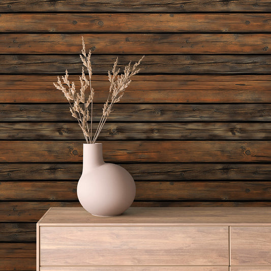 Papier Peint Effet Bois Vieilli Style Rustique Moderne
