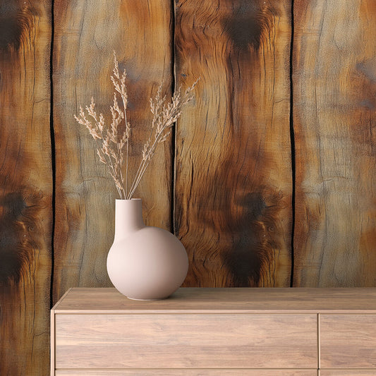 Papier Peint Effet Bois Vieilli Style Rustique Moderne